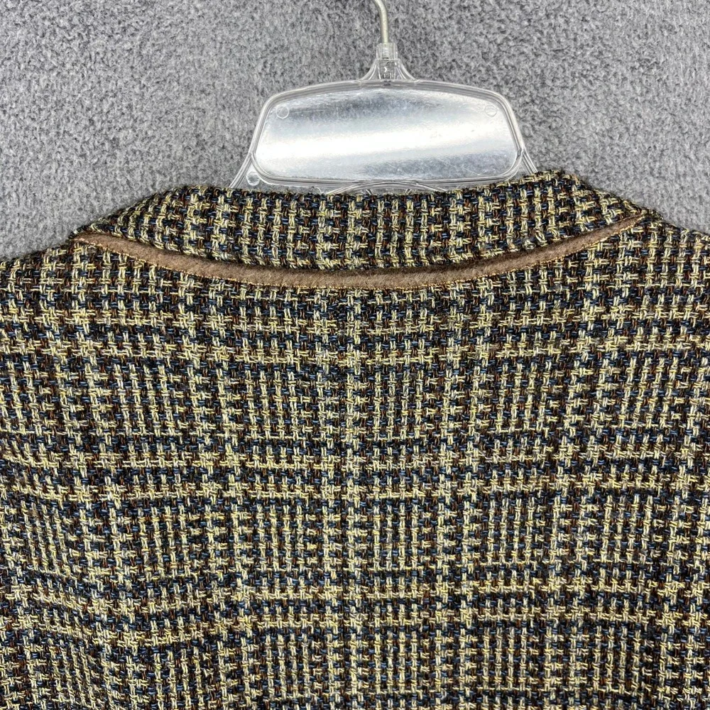 Ermenegildo‎ Zegna Soft Wool Blend Plaid Blazer Sport Coat Mens Size 54